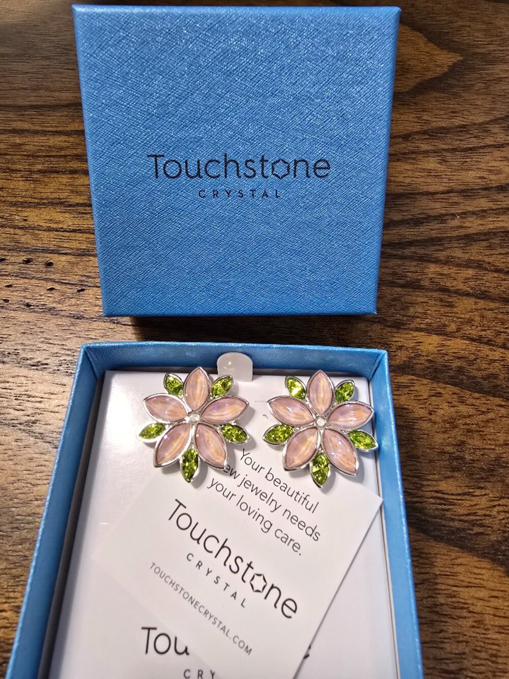 NWT Touchstone Crystal Citrus Bloom Earrings
